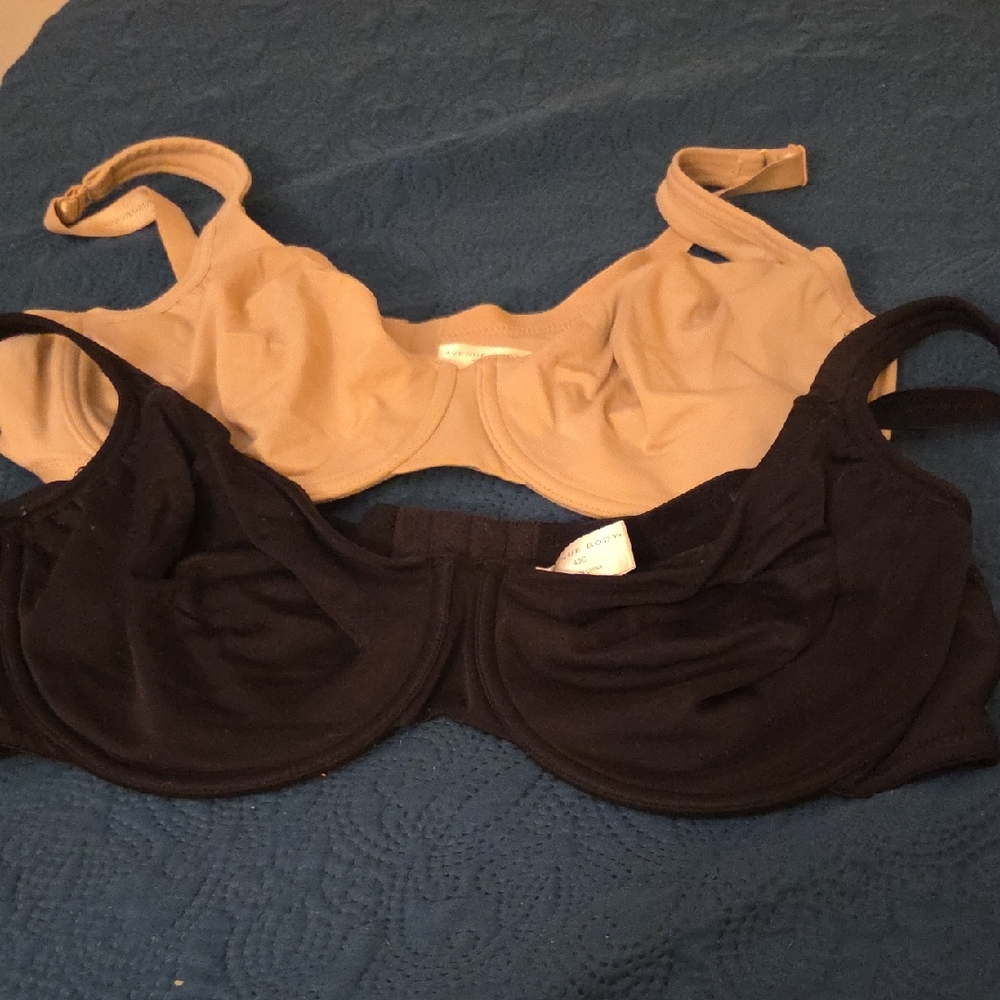 Avenue Black and Tan Underwire Bras